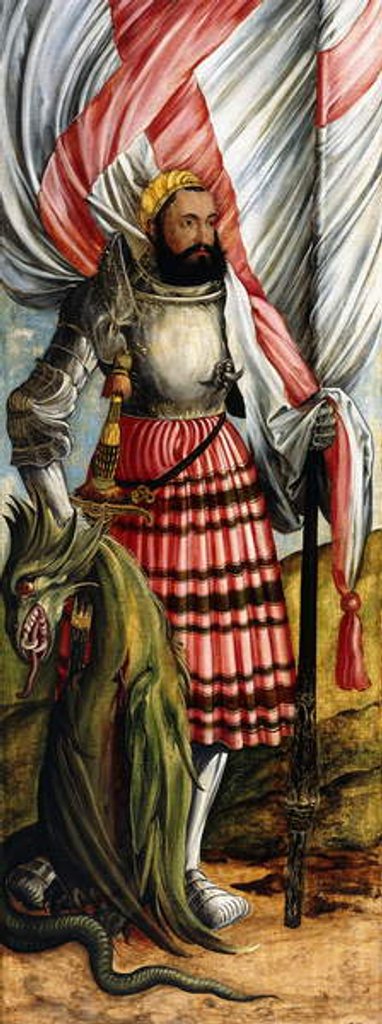 Detail of Saint George, 1517 by Hans & workshop Duerer
