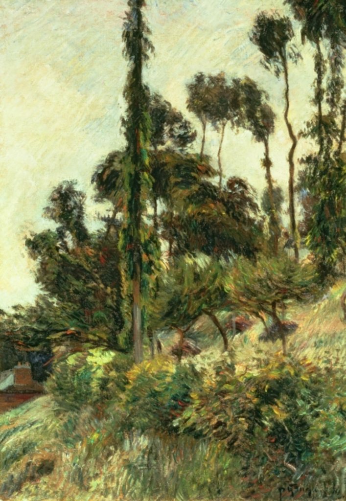 Detail of The Side of the Hill, 1884 by Paul Gauguin