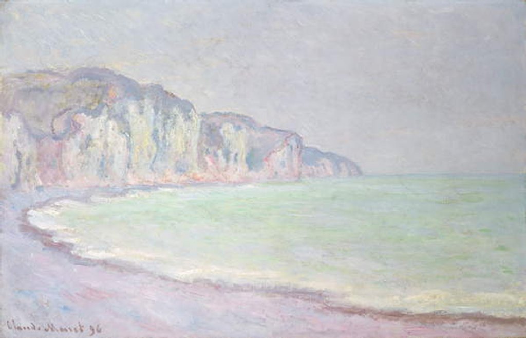 Detail of Cliffs at Pourville, 1896 by Claude Monet
