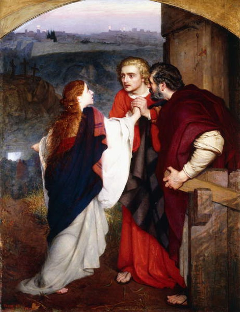 Detail of Mary Magdelene giving news of the Resurrection to the Disciples, 1860 by Philip Hermogenes Calderon
