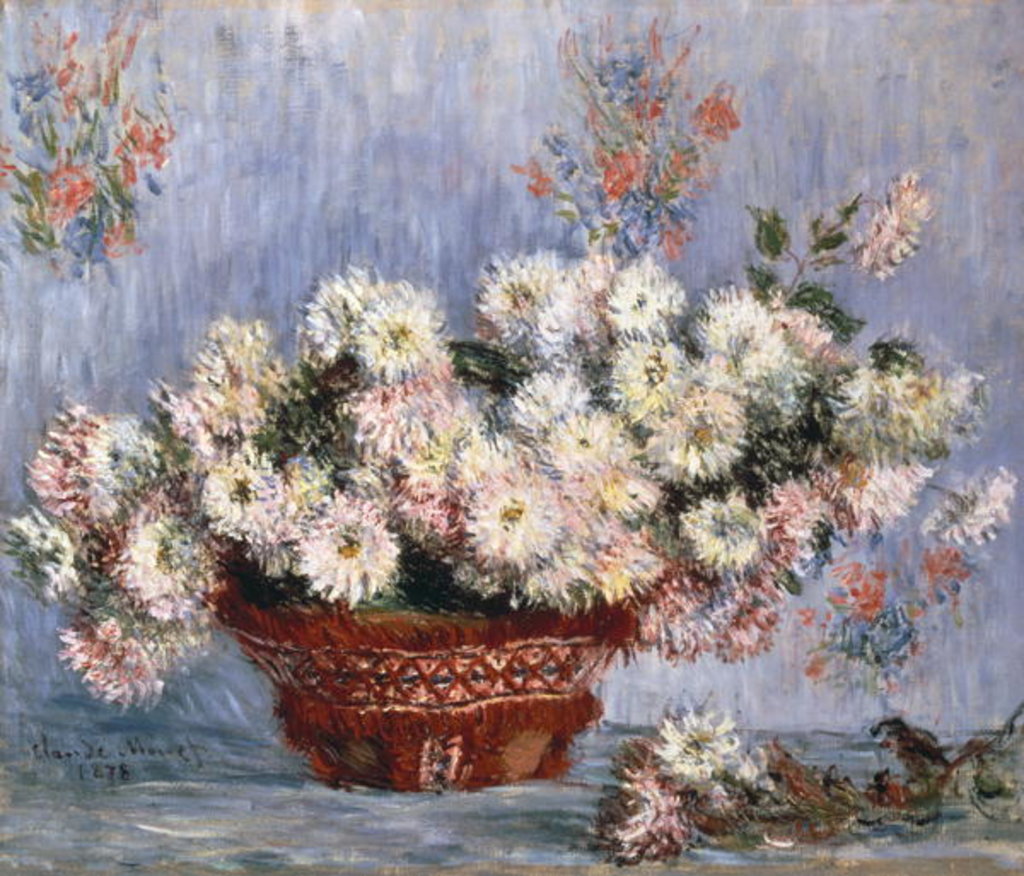 Detail of Chrysanthemums, 1878 by Claude Monet