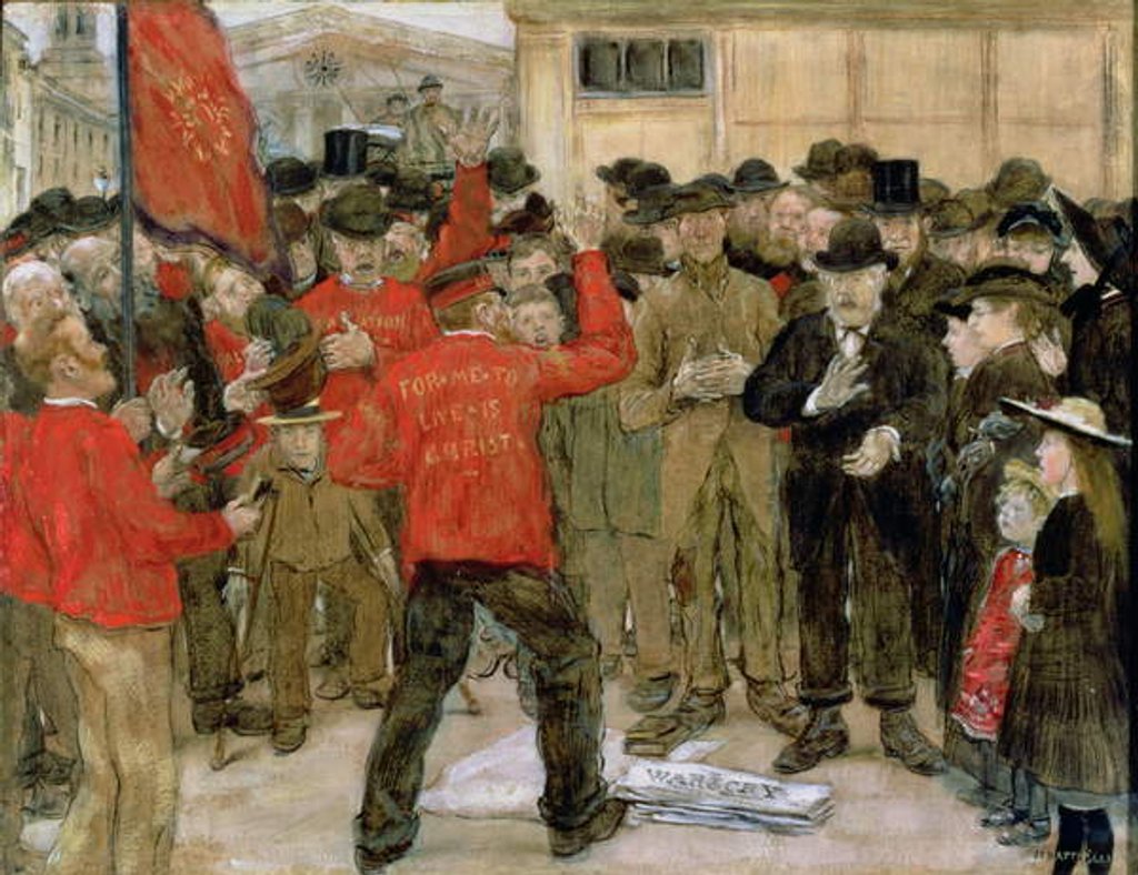 Detail of The Salvation Army by Jean Francois Raffaelli