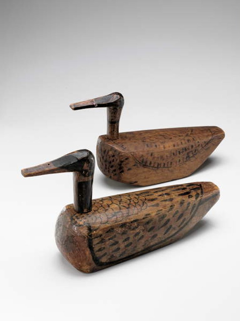 Detail of Pair of wedding ducks, Joseon Dynasty, c.1900 by School Korean