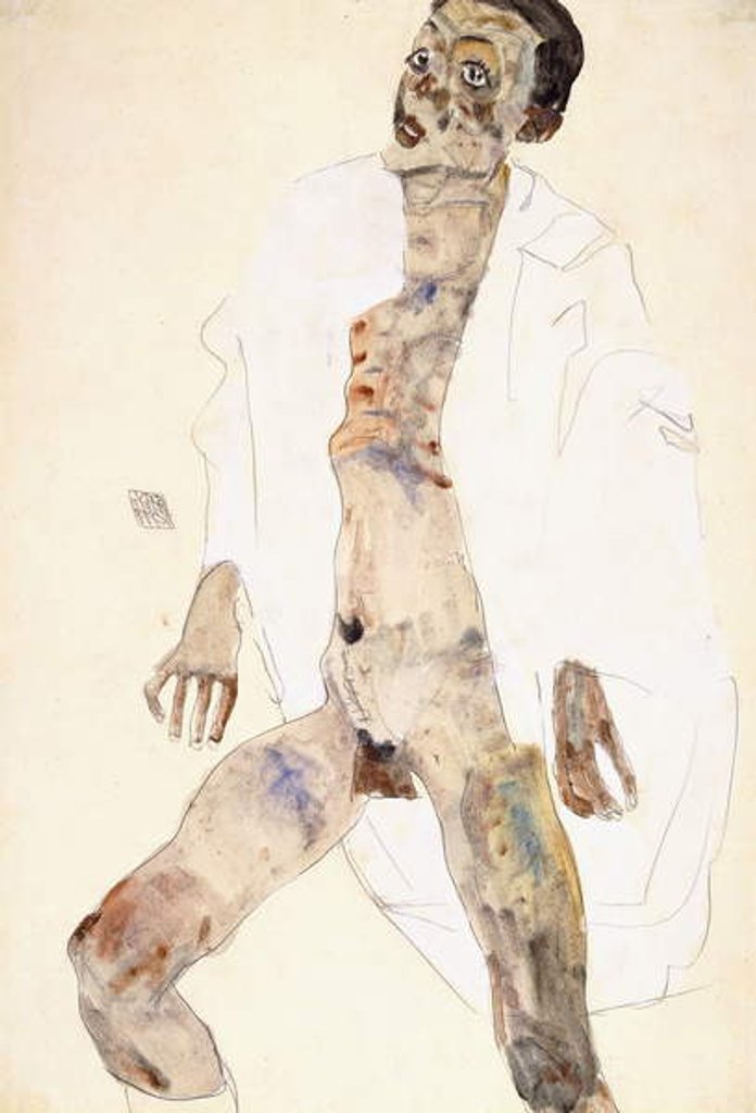 Detail of Standing man, 1911 by Egon Schiele