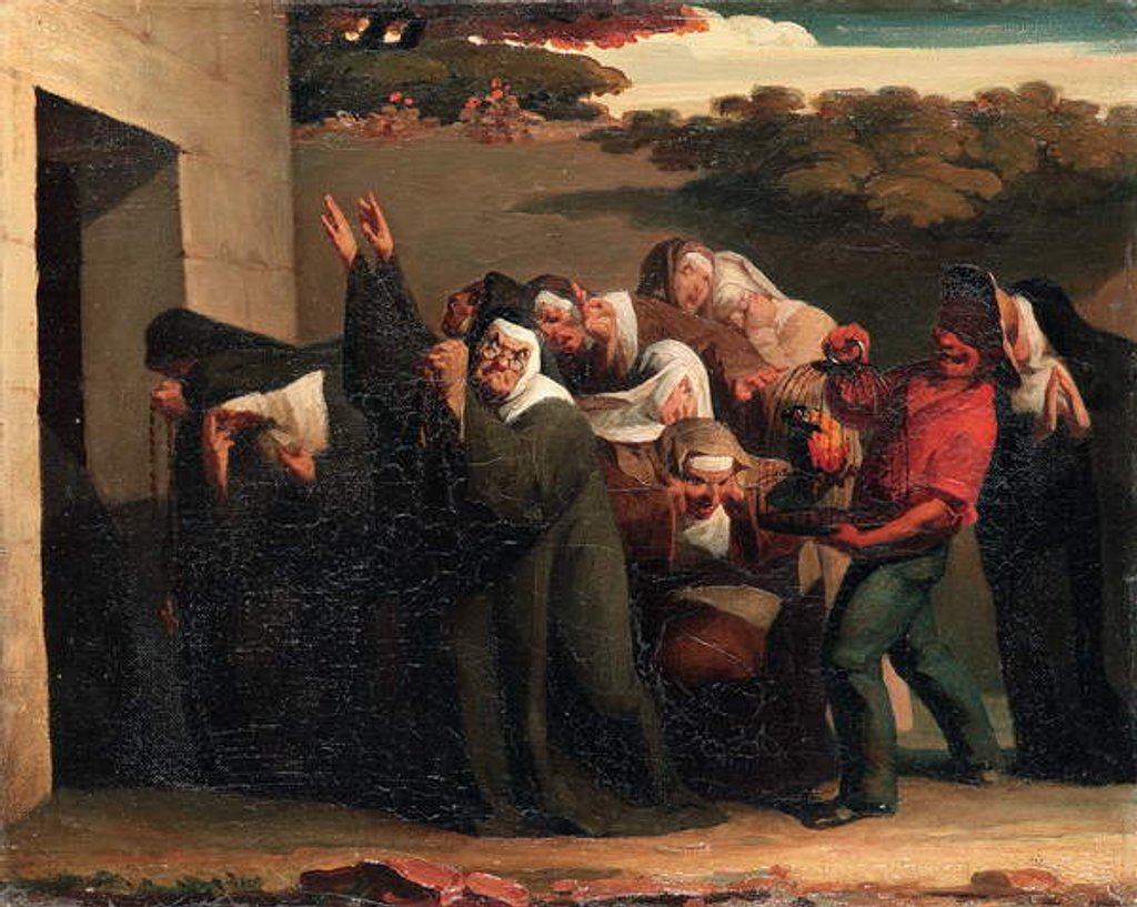 Detail of Vert-Vert, 1839 by Jean-Francois Millet