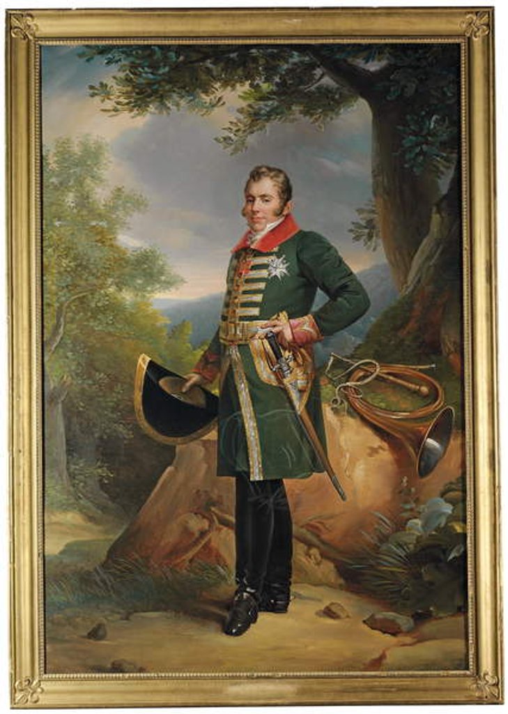 Detail of Portrait of Charles-Ferdinand d'Artois, Duc de Berry by Francois Pascal Simon Gerard
