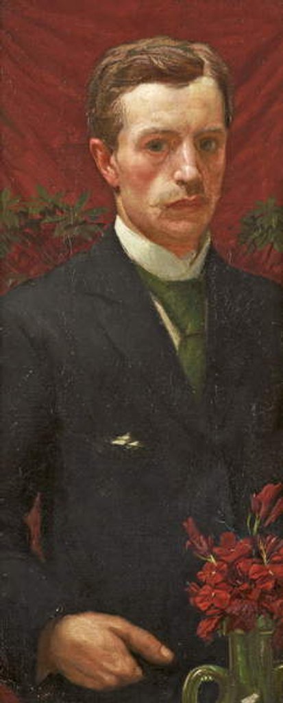 Detail of Self Portrait, c.1890 by Henry A. Payne