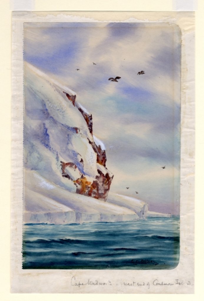 Detail of Cape Wadsworth, Coulman Island by Edward Adrian Wilson