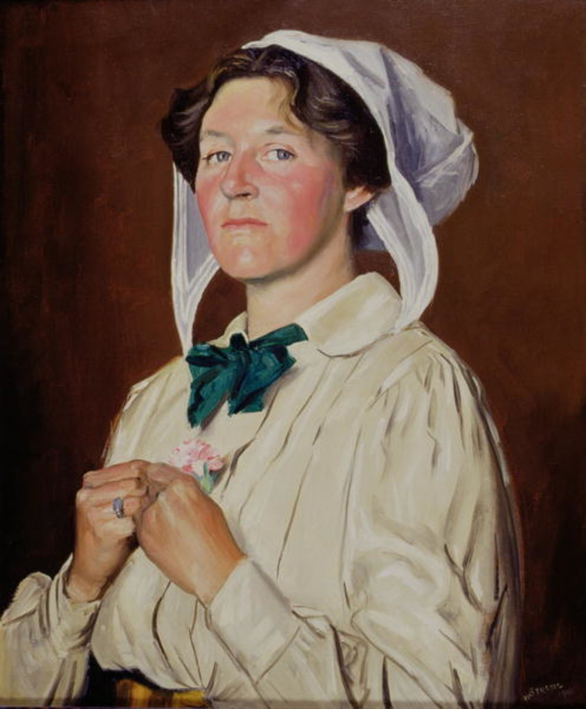 Detail of Janet Elisabeth Ashbee, 1910 by William Strang