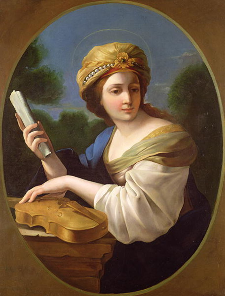Detail of St. Cecilia by English School