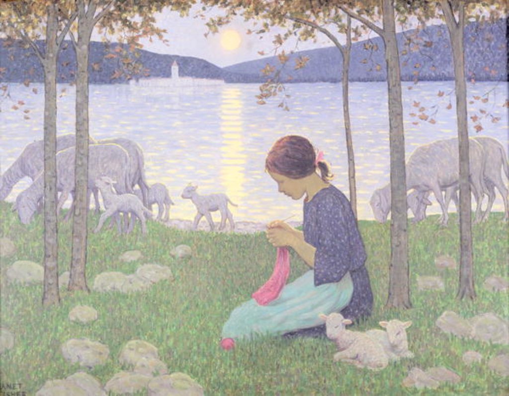 Detail of The Little Shepherdess by Janet Fisher