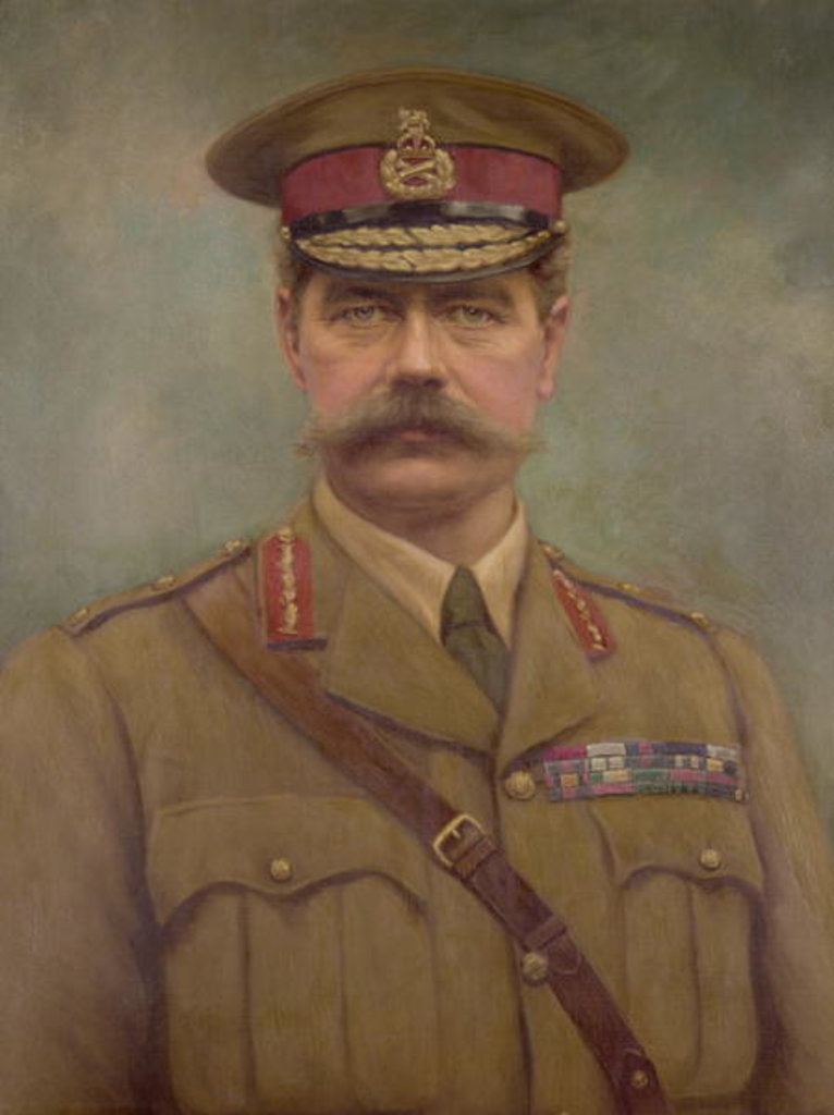 Detail of Portrait of Lord Kitchener, 1915 by Arthur Davis