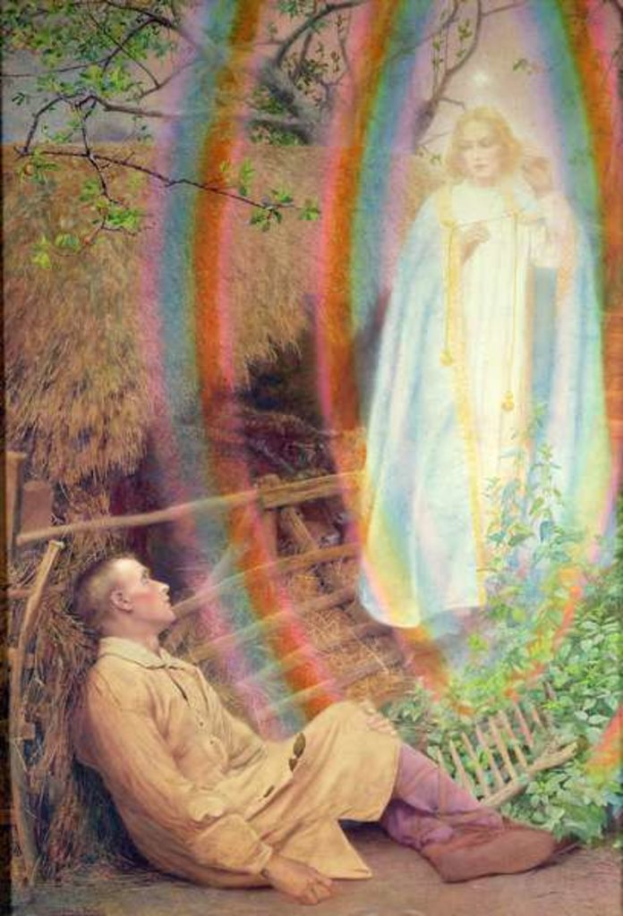 Detail of Inspiration of Caedmon by Lexden L. Pocock