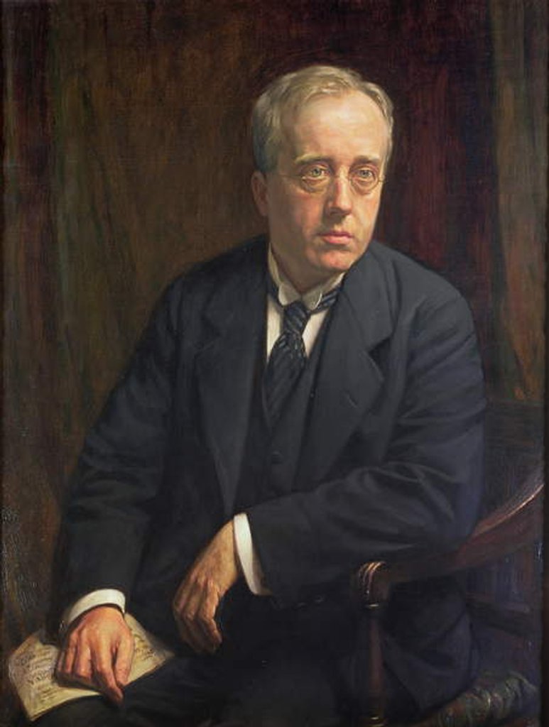 Detail of Portrait of Gustav Holst, 1923 by Bernard Munns