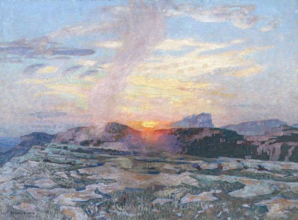 Detail of Sunset in Provence, c.1927 by Adrian Scott Stokes