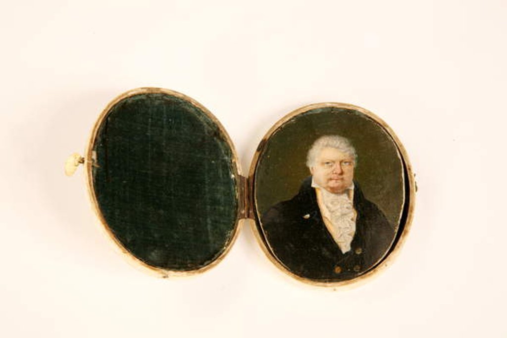 Detail of Portrait of John Boles Watson, manager of the Cheltenham Theatre, 1812 by English School