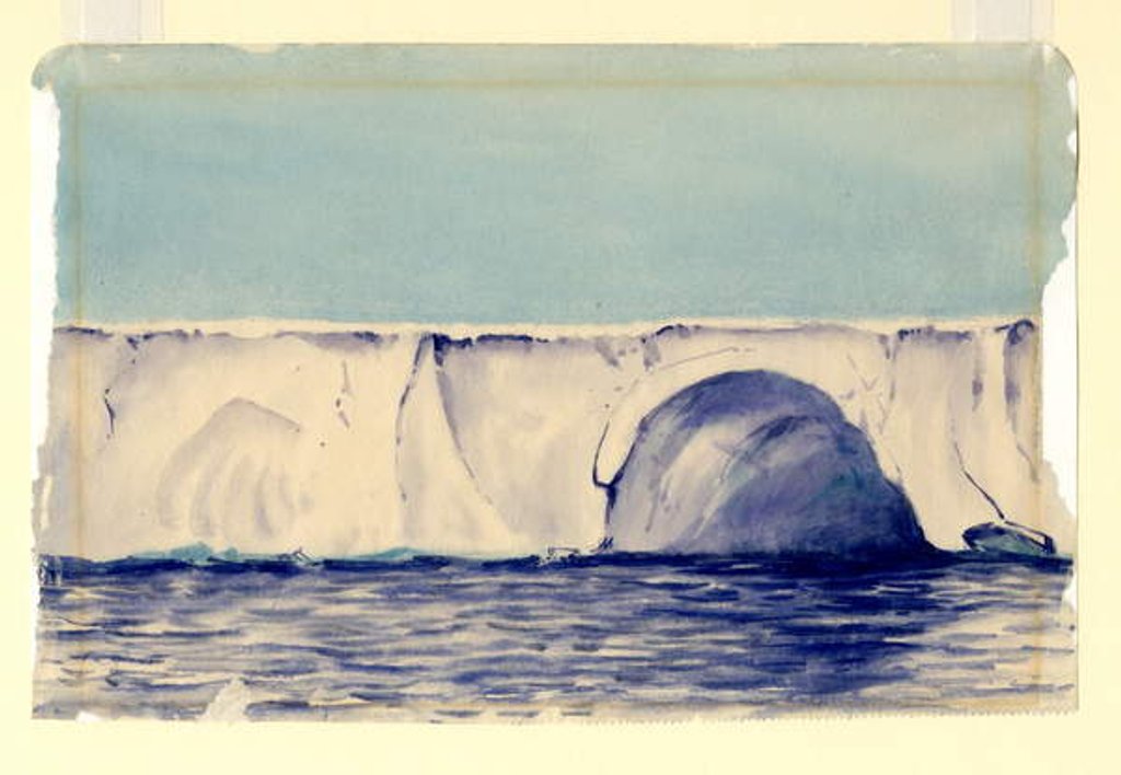 Detail of Cave in Ross Great Shelf, 1901-04 by Edward Adrian Wilson