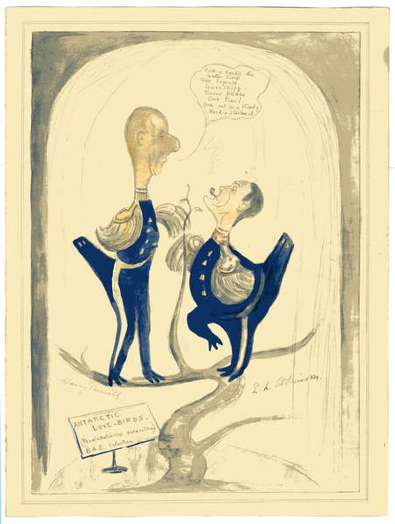 Detail of Harry Pennell and Dr. E.L.A. Atkinson, 1910-12 by Edward Adrian Wilson