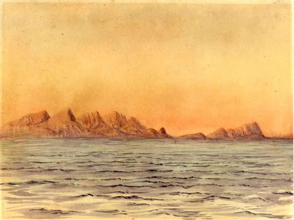 Detail of Sunset, Simon's Bay, South Africa by Edward Adrian Wilson