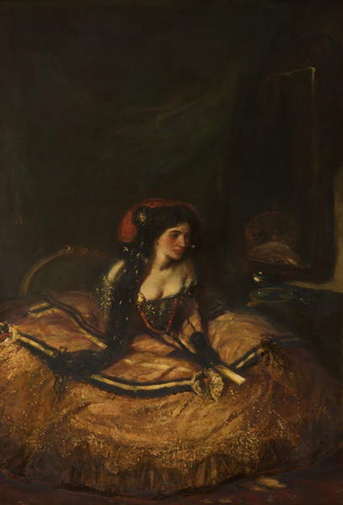 Detail of Lillah McCarthy, as 'Donna Anna' by Charles Haslewood Shannon