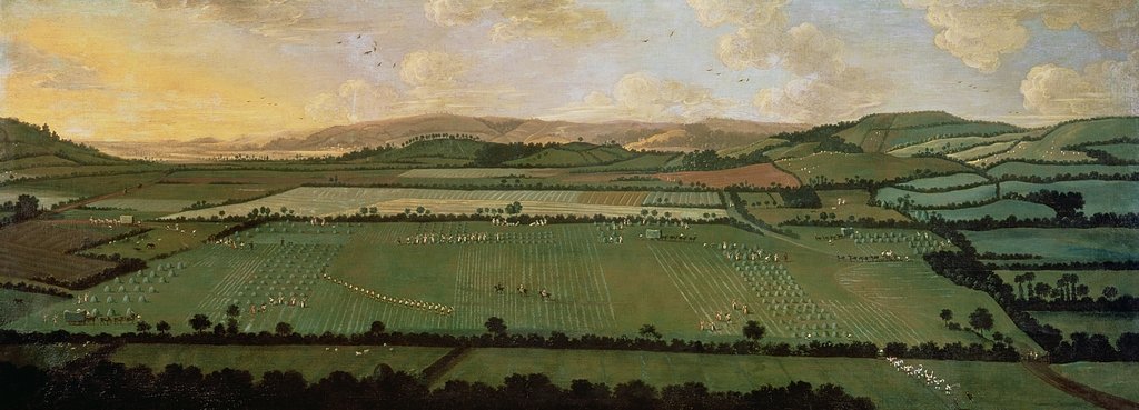 Detail of Country Round Dixton Manor, c.1725 by English School