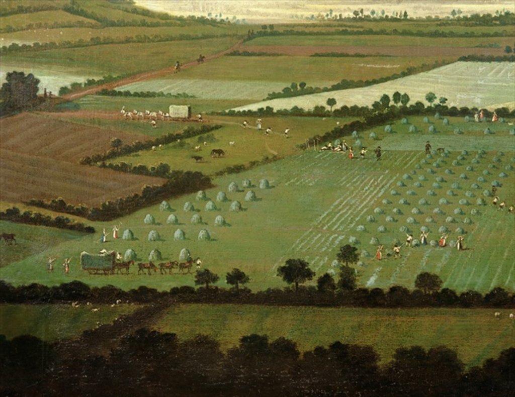 Detail of Country Round Dixton Manor, c.1725 by English School