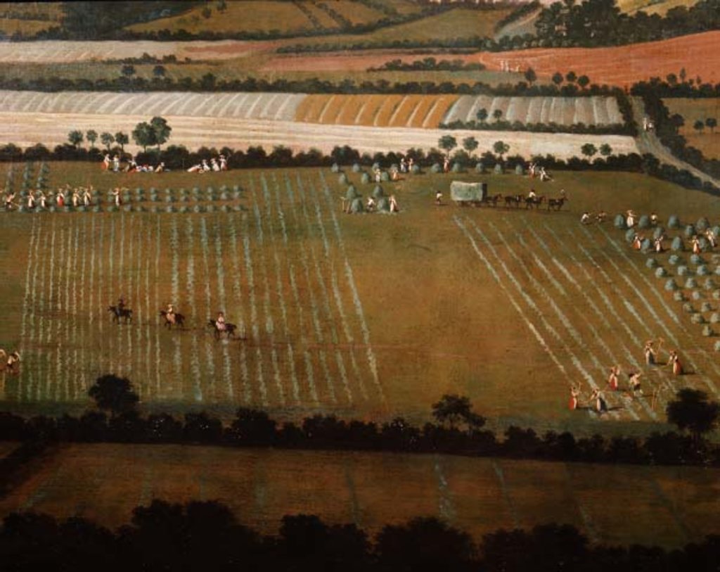 Detail of Country Round Dixton Manor, c.1725 by English School
