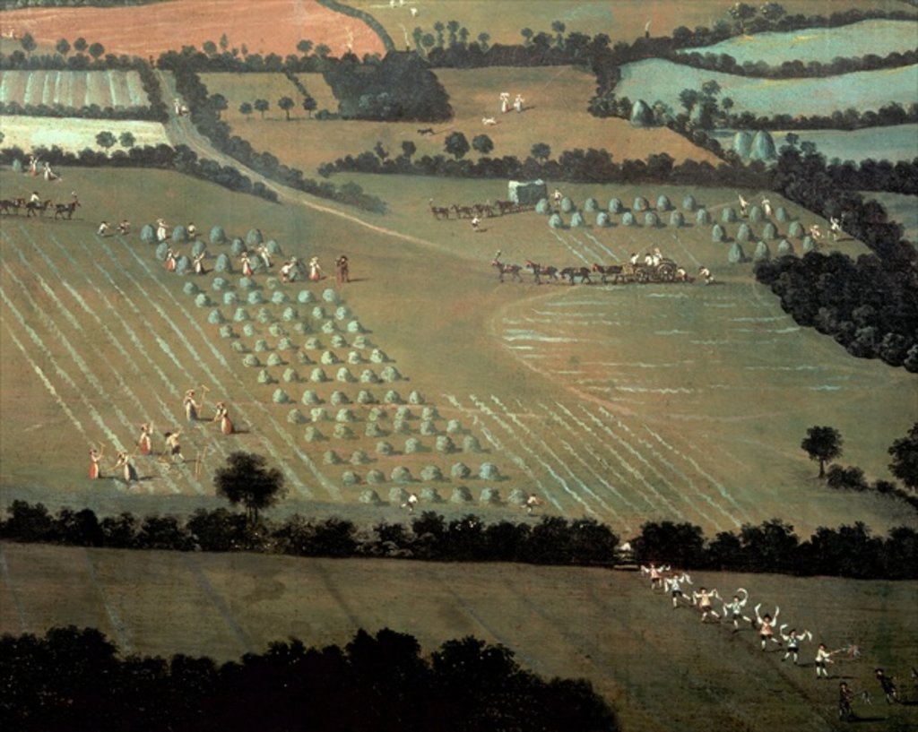 Detail of Country Round Dixton Manor, c.1725 by English School