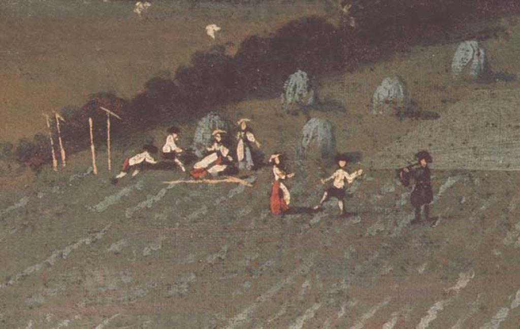 Detail of Country Round Dixton Manor, c.1725 by English School