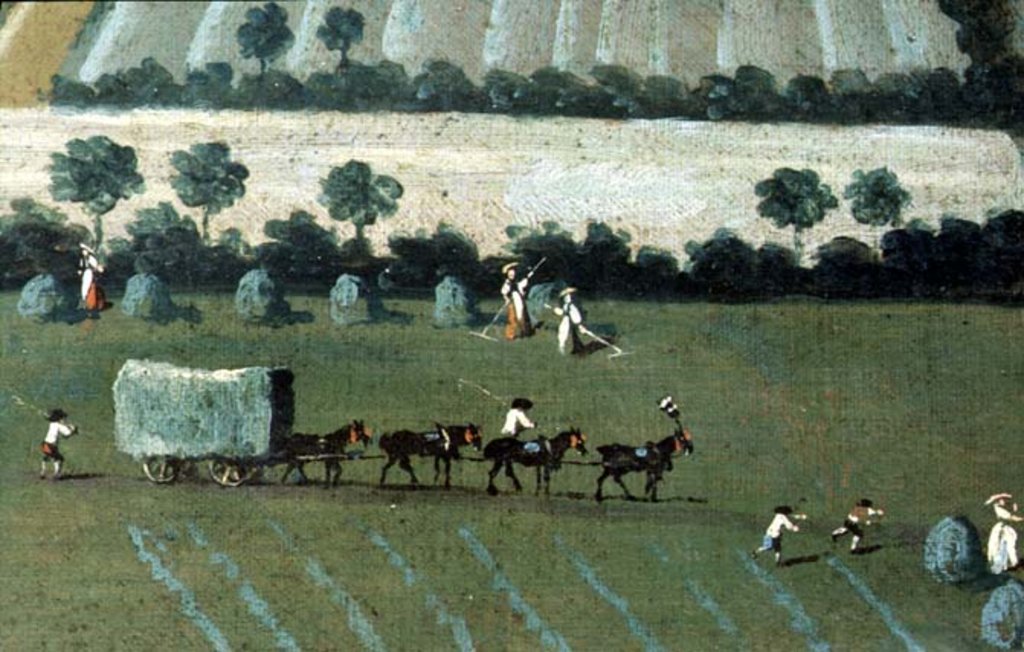 Detail of Country Round Dixton Manor, c.1725 by English School