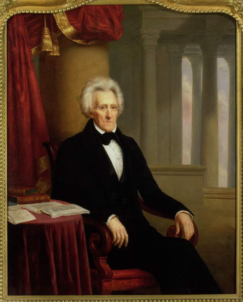 Detail of Andrew Jackson, c.1839-40 by Jacques Amans