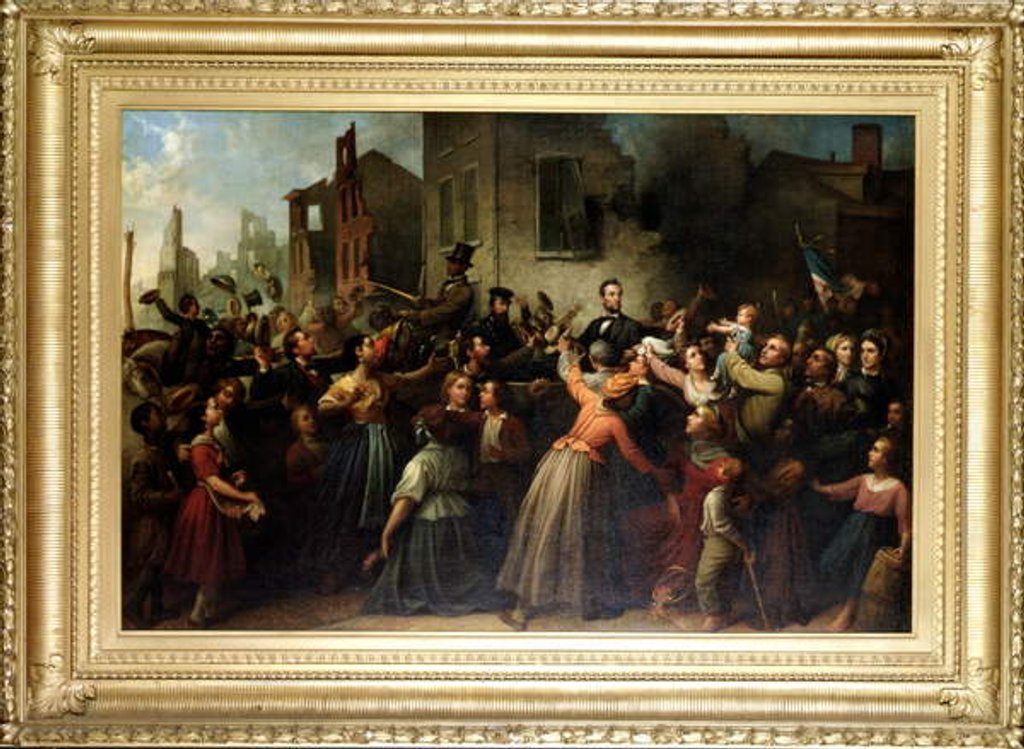 Detail of Lincoln's drive through Richmond, 1866 by Dennis Malone Carter