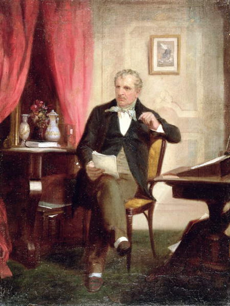 Detail of James Fenimore Cooper by Alonzo Chappel