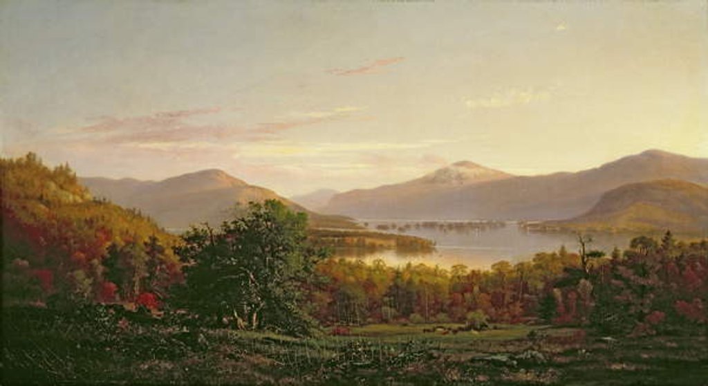 Detail of View of Lake George by Junius R. Sloan