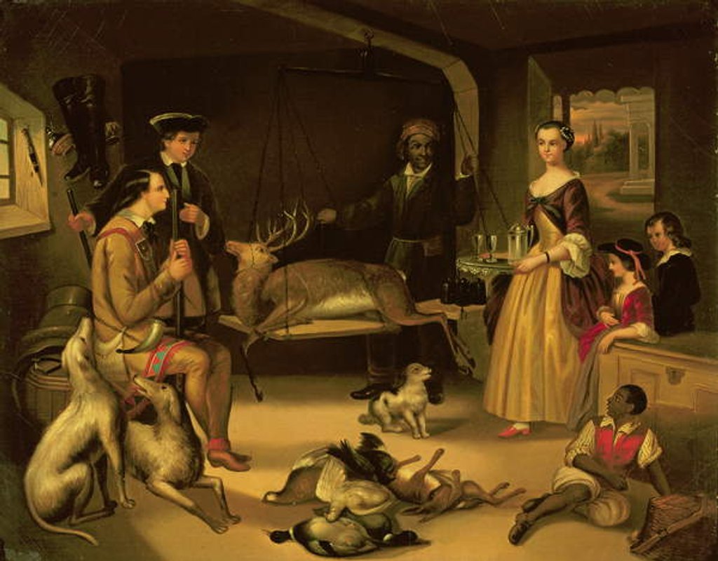 Detail of Mount Vernon in the Olden Times by American School