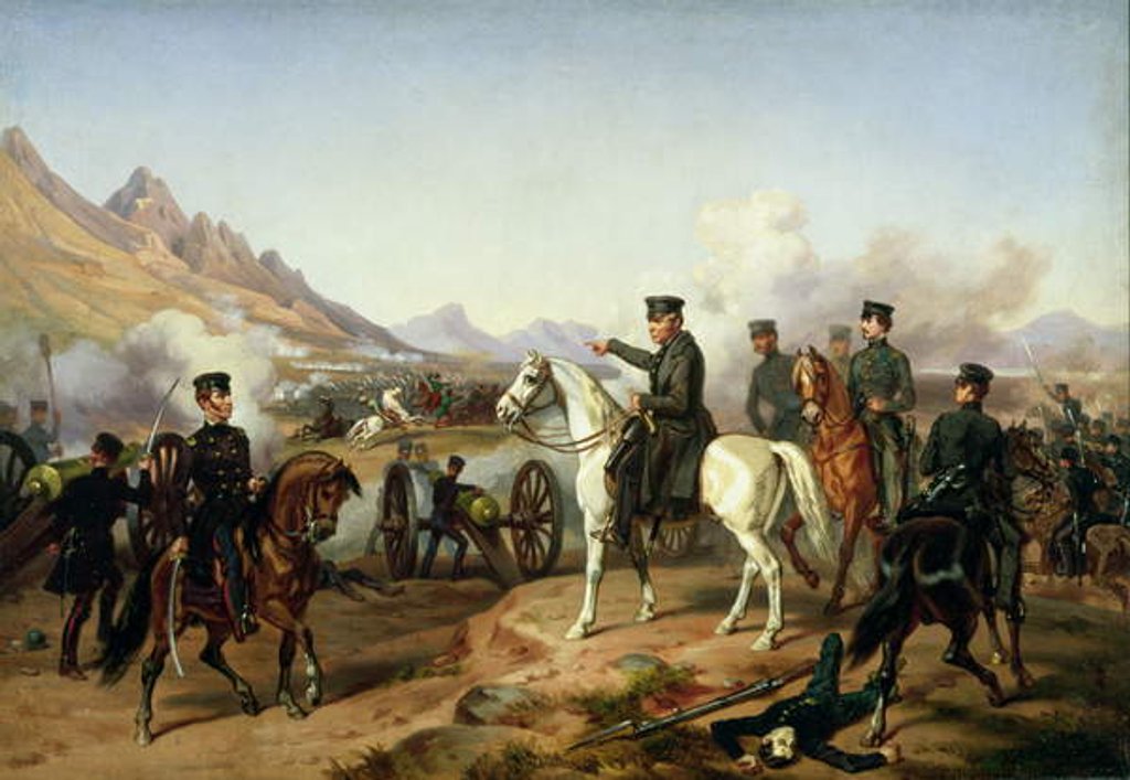 Detail of General Zachary Taylor at the Battle of Buena Vista in 1847 by William Henry Powell