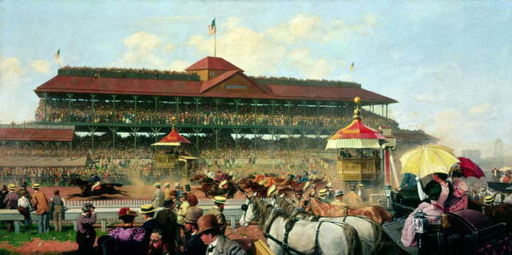 Detail of The American Derby, Chicago, 1893 by Theodor Groll