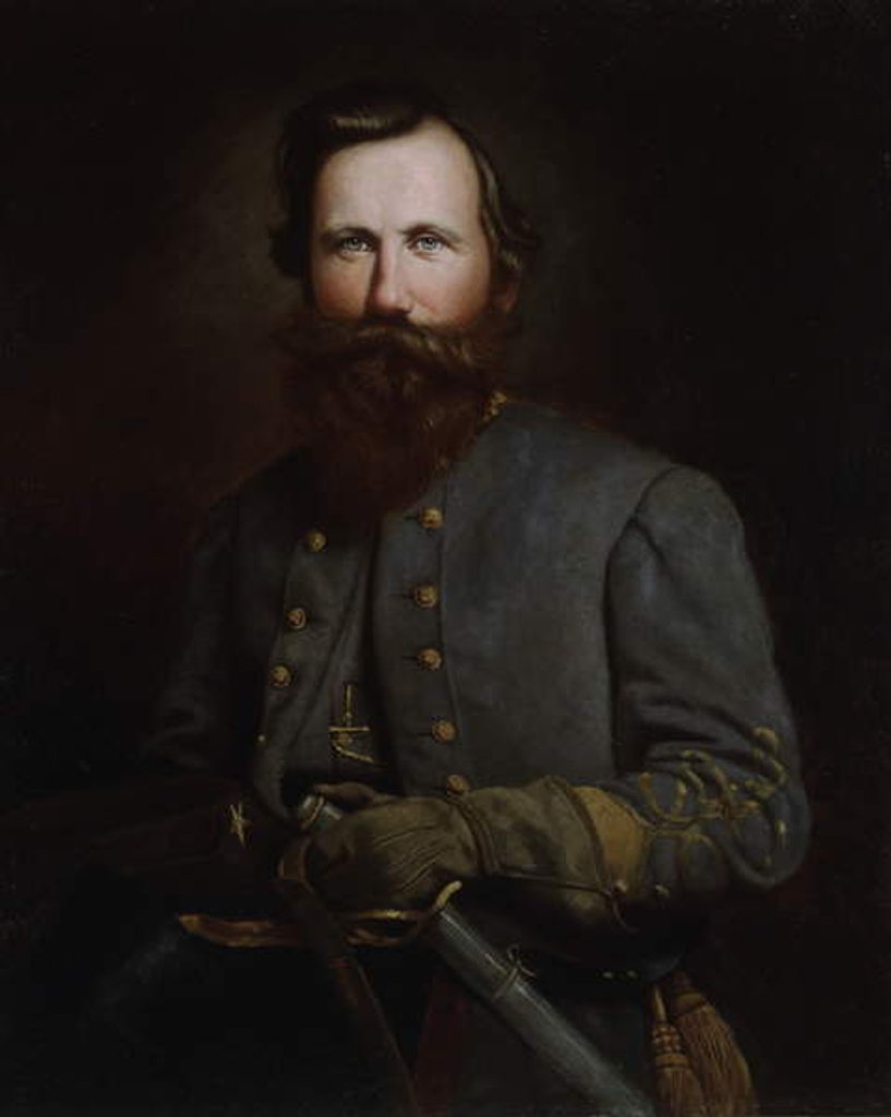 Detail of Portrait of James Ewell Brown Stuart, 1869 by Thomas Hovenden