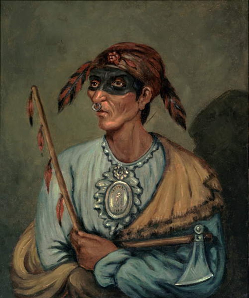 Detail of Portrait of Me-No-Quet, 1827 by James Otto Lewis