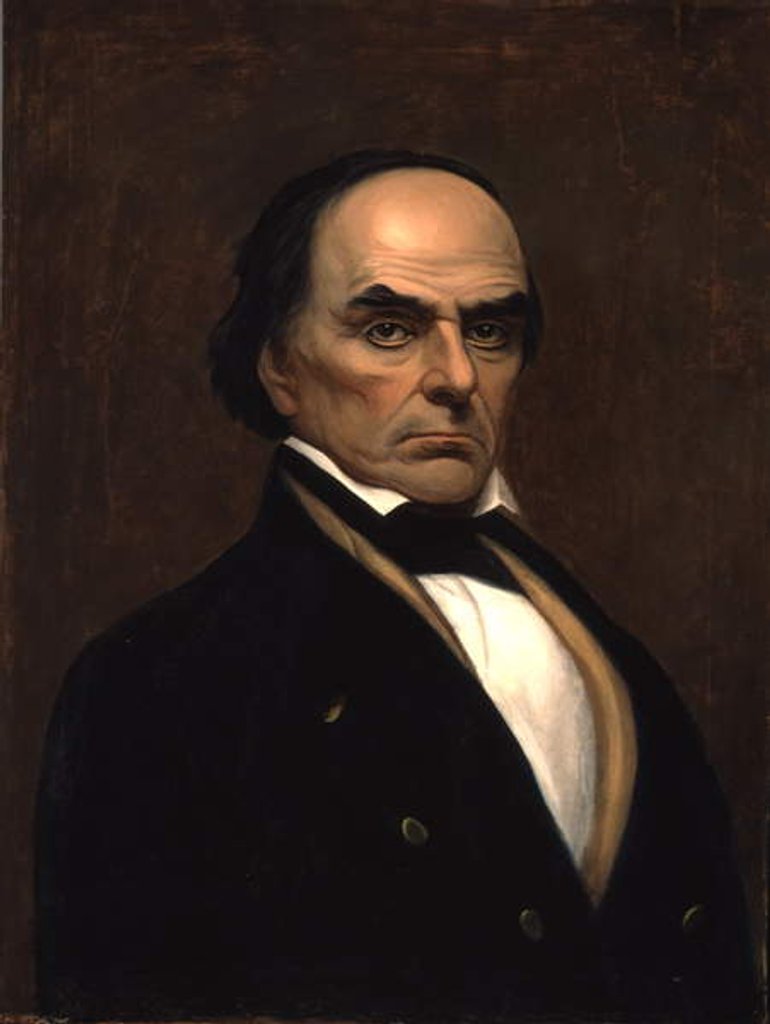 Detail of Portrait of Daniel Webster, c.1840-45 by American School