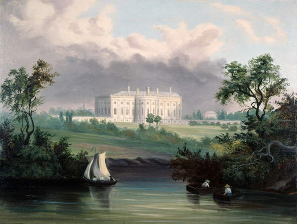 Detail of The White House, Washington, D.C., c.1845 by American School
