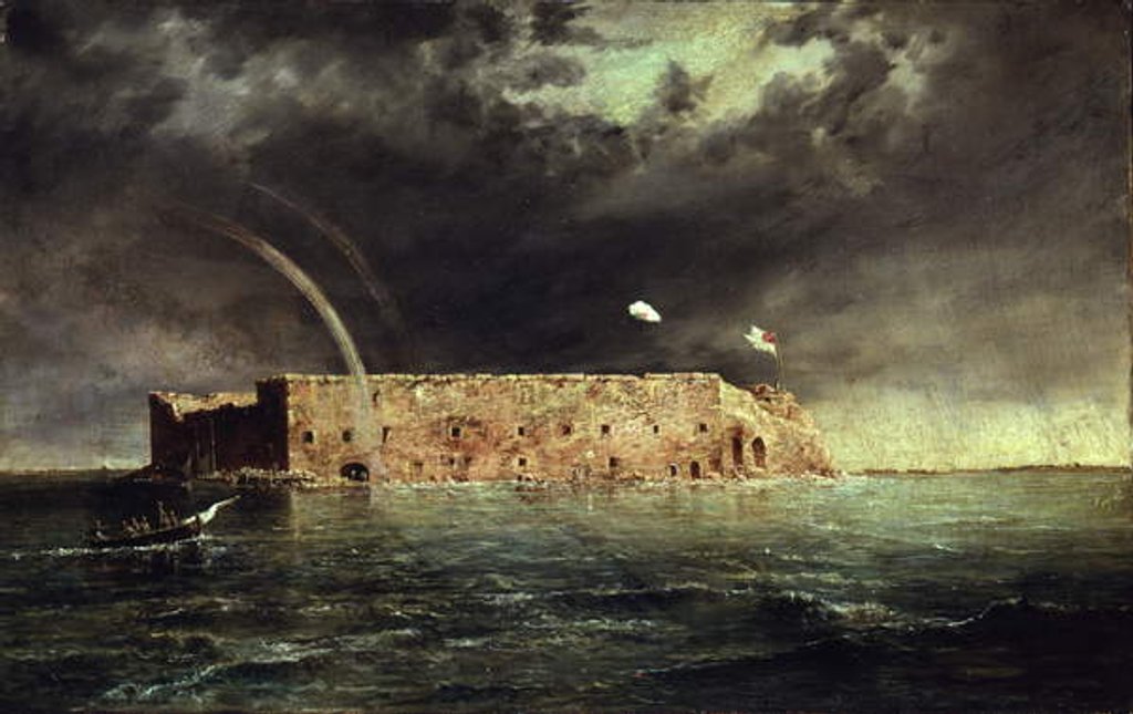 Detail of View of Fort Sumter, South Carolina, 1863 by Conrad Wise Chapman