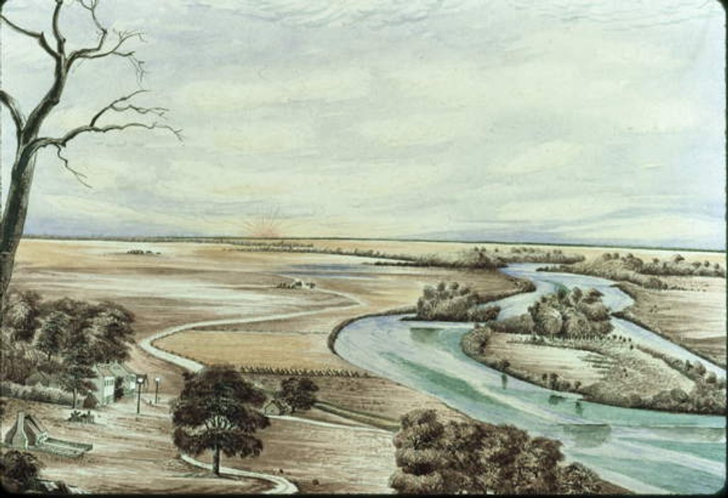 Detail of Tavern on the Illinois River, 1842 by Henry Francis Ainslie