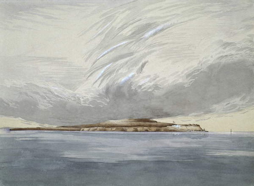 Detail of Fort and Island of Mackinaw, October 1842 by Henry Francis Ainslie