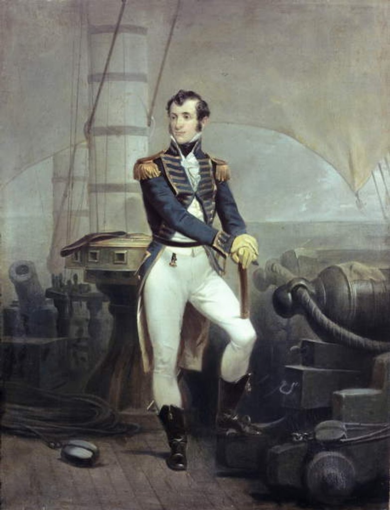Detail of Portrait of Stephen Decatur, 1863 by Alonzo Chappel