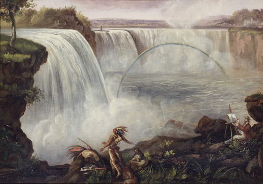 Detail of Niagara Falls, c.1840-50 by American School
