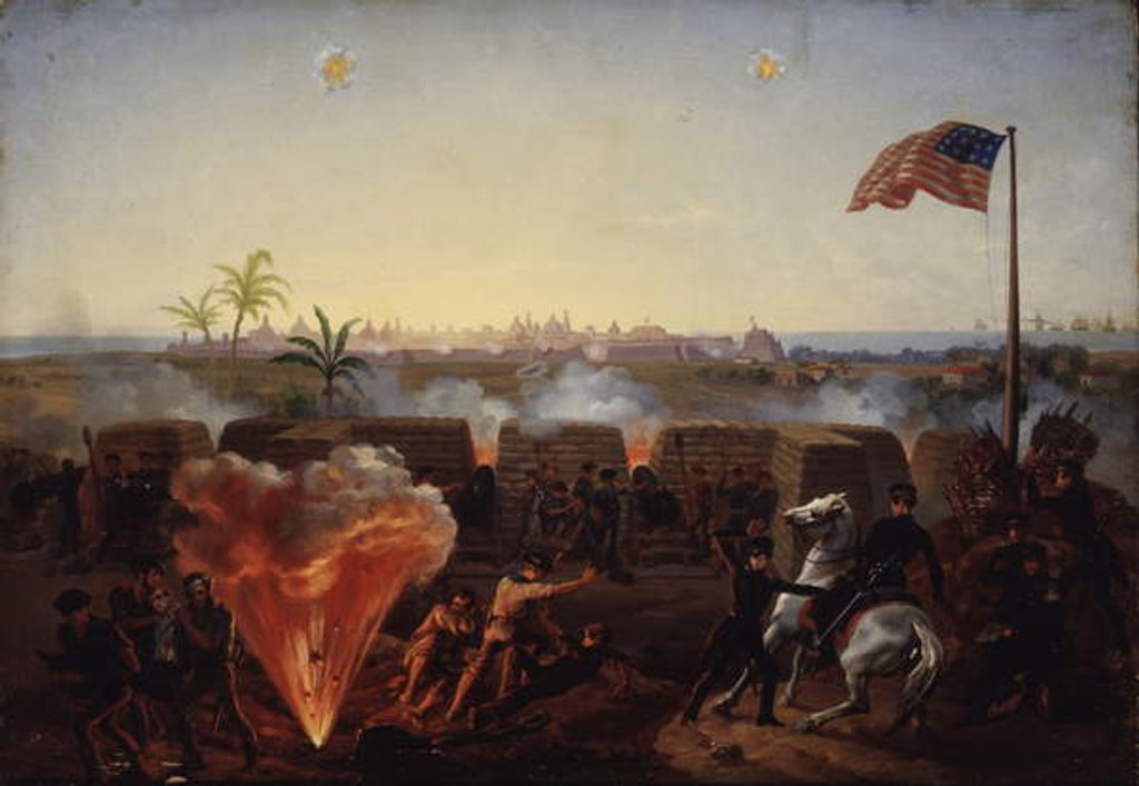 Detail of The Siege of Vera Cruz, c.1867 by William Henry Powell