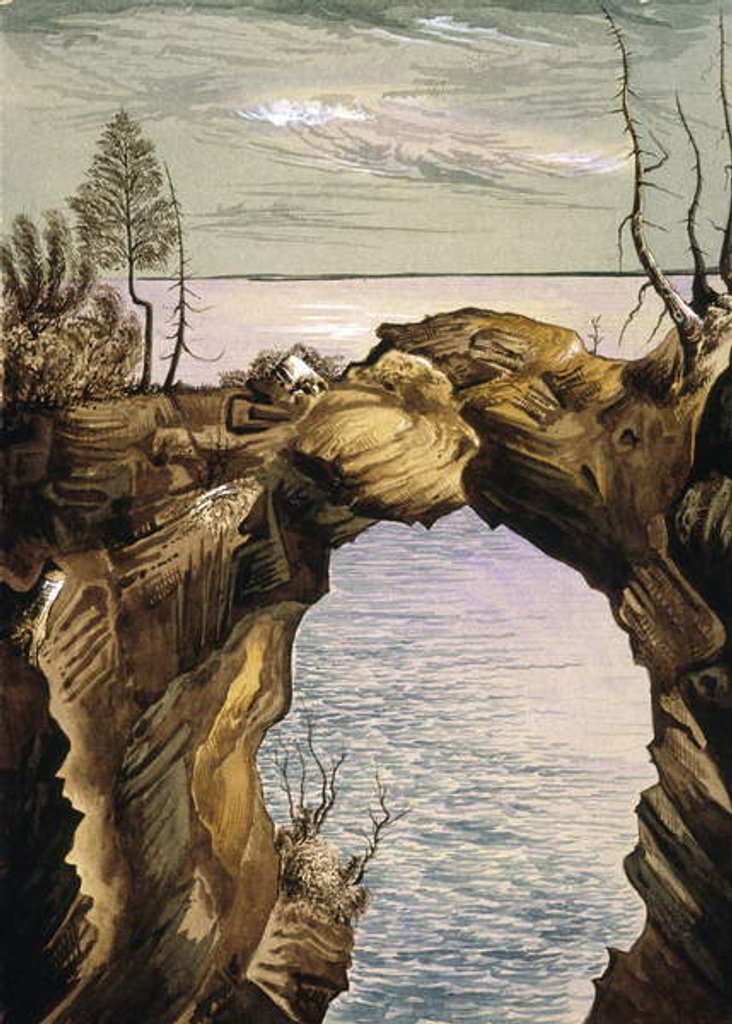 Detail of Landscape by Henry Francis Ainslie