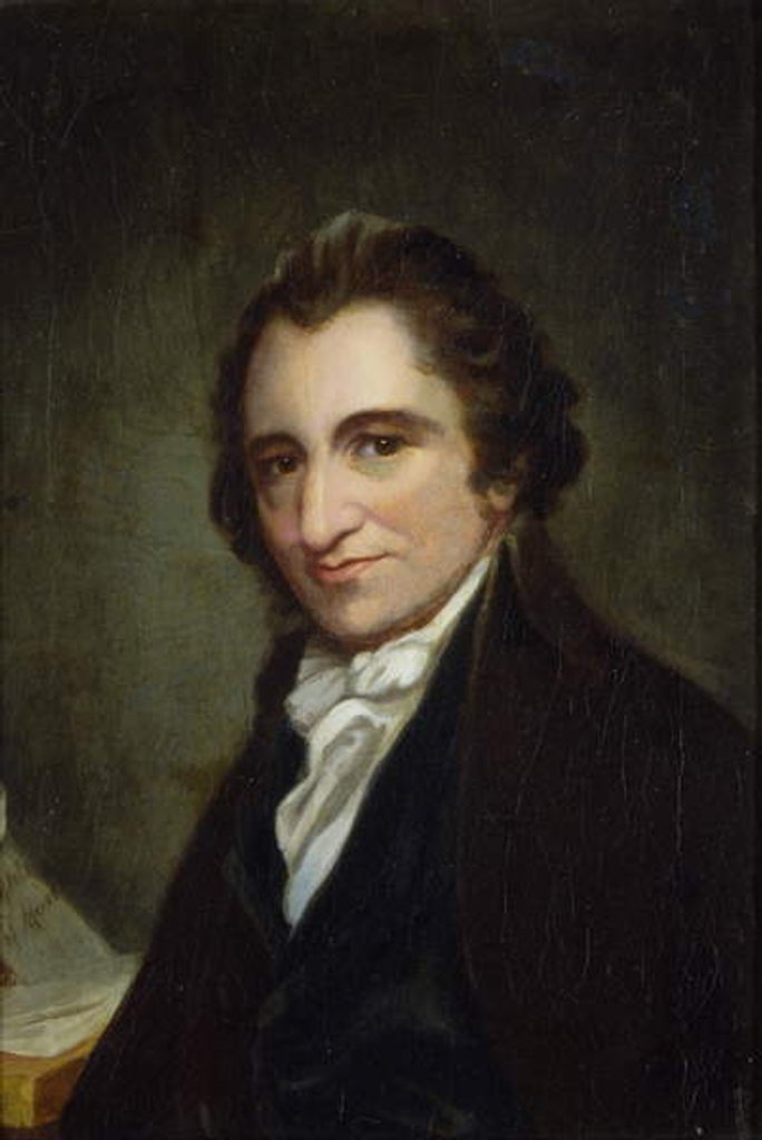 Detail of Portrait of Thomas Paine, 1800 by George Romney