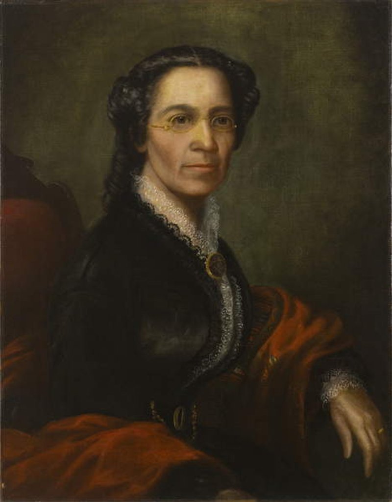 Detail of Portrait of Mrs. John Jones, c.1865 by Aaron E. Darling